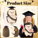 Hollowfly 2026 Graduation Gifts Plush Hedgehog 11.8 In Stuffed Animal with Cap Diploma Congrats Grad Sash Cute Hedgehog Graduation Plushies Plush Toy Doll for Class of 2026 Students Boys Girls (Black)