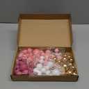 NACHLYNN 80 Pcs Cake Balls Decorations Mini Balloon Cake Topper Balls Foam Cupcake Toppers Balls for Cake Decorating Birthday Parties Weddings Anniversary (Black)
