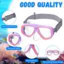 Flutesan Kids Youth Swim Goggles with Nose Cover Elastic Strap Diving Swim Mask Swimming Waterproof Snorkel Goggle