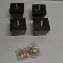 Maricome 2 Inches Furniture Feet for Couch Sofa Set of 4, Replacement Furniture Legs Black Wood Legs M8 Bolt Predrilled