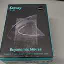 Ergonomic Mouse, LEKVEY Vertical Wireless Mouse - Rechargeable 2.4G Optical Vertical Mice : 3 Adjustable DPI 800/1200/1600 Levels 6 Buttons, for Laptop, Mac, PC, Computer, Desktop, Notebook etc, Black