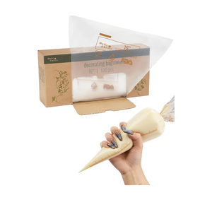 16 Inch Large Piping Bags, 100PCS Thickened Disposable Pastry Bags, Anti Burst Icing Bags for Cream Frosting, Non-slip Frosting Bags, Cake & Cookie Decorating Supplies