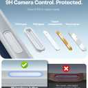 TORRAS Ostand for iPhone 17 Pro Case Magnetic, Fit for MagSafe, 4X Military Drop Protection, Camera Control, Slim Phone Case for iPhone 17 Pro with Kickstand, Translucent Matte Cover 6.3", Silver Gray
