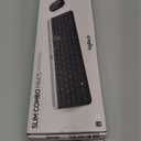 Logitech MK470 Slim Wireless Keyboard and Mouse Combo - Modern Compact Layout, Ultra Quiet, 2.4 GHz USB Receiver, Plug n' Play Connectivity, Compatible with Windows - Graphite