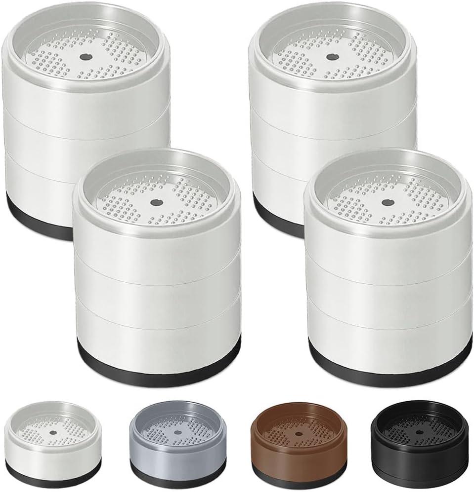 Bed Risers 1 inch, 2 inch, 3 inch, 4 inch Heavy Duty, Adjustable Furniture Riser for Table Desk Couch Sofa Chair Refrigerator Washing Machine, Stackable Bed Raisers Blocks (White 4 Pack, 1+1+1 inch)