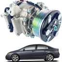 YzusGomumu Car AC Compressor Compatible with 2006 2007 2008 2009 2010 2011 Honda Civic 1.8L Air Conditioner Compressor w/Clutch Replaces# 38800RNAA01 38810RRBA01 38800-RNB-A02 38800RNAA010M2