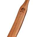 Skinny Spurtle for Sourdough Starter, Mixing, Reaching Bottom of Jar, Dough Whisk, Natural from High Moist Resistance Teak, Spurtles Kitchen Tools Wooden Kitchen Utensils for NonStick Cookware (1 Pcs)