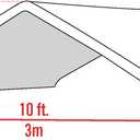 ShelterLogic MaxAP Canopy Replacement Cover, White, 10 x 20 ft., One-piece, full valance, fitted cover^Same quality cover as the one delivered with the original canopy^Made of triple-layer, rip-stop, woven polyethylene fabric material^50+