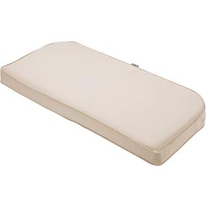 Classic Accessories 62-016-BEIGE-EC Contoured Bench Cushion, 41"W x 18"D x 3"Thick, Antique Beige