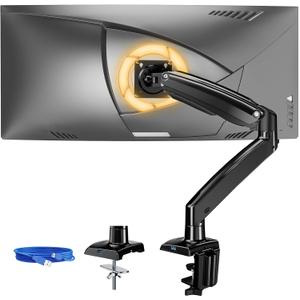 ErGear 13 to 49 inches Single Monitor Mount for Ultrawide Screens,Holds 26.5lbs,Heavy Duty Single Monitor Arm,Single Monitor Stand with Swivel,Tilt,Rotation for Home and Office,VESA 75/100mm