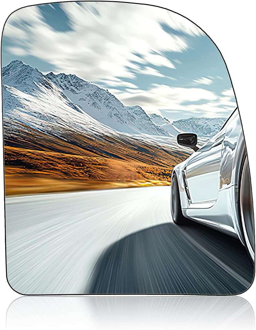 Passenger Right Side Upper Mirror Glass Compatible With Ford E150 E250 F250 F350 F450 F550 Super Duty Pickup Truck Econoline Excursion E-Series Passenger Right Side Rearview Flat Mirror Glass