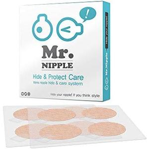 Mr. Nipple Hide & Protect Care (Mens' Nipple Hide & Care System) / 50 Pair (100 Pieces) Nipple Cover for Men