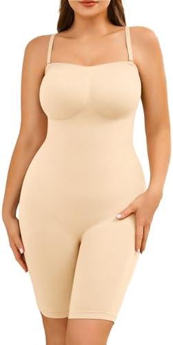 AegisChic Women's Shapewear Tummy Control BodySuit Seamless Body Shaper Butt Lift Full Body Suit Size XL/2XL