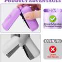 2 x MGZNMTY Silicone Case for Bitzee Disney Interactive Toy Digital Pet and Case, Protective Skin Cover for New Bitsy Electronic Virtual Pet (Purple)