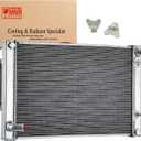Radiator+Condenser for 2008-2013 Infiniti G37 Coupe Sedan Convertible
2014-2015 Infiniti Q60, 2007-2008 Infiniti G35 Sedan, 2011-2012 Infiniti G25, 2010-2020 Nissan 370Z,2015 Infiniti Q40
