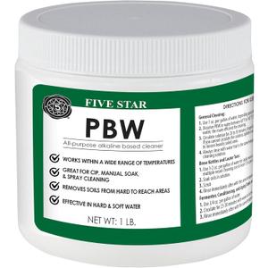 Five Star PBW - 1 lbs - Non-Caustic Alkaline Cleaner, White - pbw1