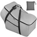 Car Seat Travel Bag Fit All Nuna Pipa Car Seat and Base, Doona Infant Car Seat Stroller, Padded Car Seat Bags for Air Travel, Airplane Carrier Bag with Side Pocket, Protective Feet, Storage Bag (23.6 inch)