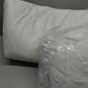 SAVORI Set of 2 Down and Feather Throw Pillow Inserts 22x22 Soft Fluffy Pillow Inserts with 100% Down-Proof Cotton Cover, Decorative Square Cushion Inner for Sofa Couch Bed-White