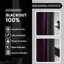 Yakamok Purple 100% Blackout Curtains for BedroomOmbre Room Darkening Curtains for Living Room Grommet Window Curtains 84 inches Long,Thermal Insulated Gradient Curtains & Drapes,2 Panels,52x84 inch