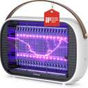 Buzbug LED Bug Zapper Indoor Outdoor, Rechargeable 5200mAh, Dual Band Attraction, 50000H Long-Life LED Bulbs, Portable Mosquito Zapper, Fly Trap Mosquito Trap, Fly Killer Fly Zapper MA015C