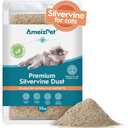 AmeizPet Silvervine Dust for Cats, Catnip Alternative for Training & Play, Cat & Kitten Behaviour Dust 35g (0.08 Oz), Best before: October 2026