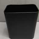 TIPGO Small Metal Trash Can, 2.1 Gallon Slim Trash Can for Bathroom, Wastebasket Garbage Bin for Bedroom, Office, Kitchen, Under Sink (Matte Black)