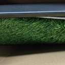 Dog Grass Large Potty Patch, Dog Litter Boxes Artificial Grass Bathroom Turf for Pet Training, Washable Puppy Pee Pad, Perfect Indoor/Outdoor Portable Potty Pet Loo (Tray system-35"X22.6")