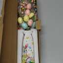 Easter Decor, Easter Artificial Flowers 3 PCS with Vase, Bunny Table Decorations, Spring Tabletop Centerpiece for Home, Living Room, Dining Table, Eggs Spring Flowers Gifts for Women