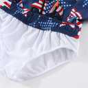 Toddlers Baby Boys' 3-Piece Rashguard Set Kids Bathing Suit Set with Hat UPF 50+ (6-9 Months, Usa Flag)