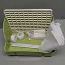 Parrot Bathtub, Large Bird Shower Fountain, Automatic Bird Bath, Parrot Bath Shower, Automatic Bathtub with Circulating Faucet, Indoor Fountain with USB Pump, Green