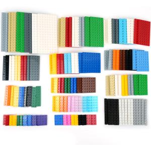 MALEKO 135 Pieces Classic Base Plates Bricks Parts, Flat Board Small Baseplates Mat Multipacks, Bulk Building Blocks (Multicolor-no.4)