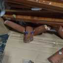 Tribesigns Set of 2 Rattan Sideboard Buffet with Storage, 59 Inch Accent Cabinet with Doors, Storage Cabinet for Dining Room, Living Room, Kitchen, Caramel Brown