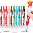 JoyCat Click & Draw Washable Markers for kids with Retractable Tips,10 Colors Markers Set,retractable marker for Toddlers Kids, Ideal arts & crafts supplies,coloring markers,Holiday Gifts for Kids.