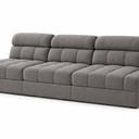 Grey Soft Couch, Cloud Modern 3 Seater Couch