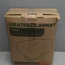 Electric Heated Blanket King Size 90"x100" - Coral Fleece & Sherpa Fabric Dual-Sided, 4 Heat Settings & 10 Hours Auto Off, Soft Warming Throw for Home, Office, or Bed, Machine Washable, White