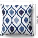 Americanflat 20x20 Throw Pillow with Sewn-in Insert - All-in-One Decorative Pillows - No Cover Needed - Soft and Durable Cushion for Bed or Sofa - Polyester - Blue