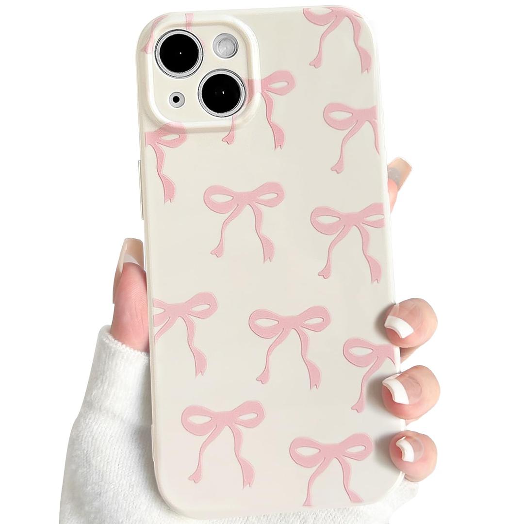 Lovmooful Compatible for iPhone 15 Case Cute Bow Bowknot-Big Bow