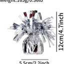 balloon weights are perfect for parties, birthdays, weddings. Each pack includes 6PCS durable weights that easily decorate balloons and elevate any celebration. (Silver 6pcs), 2.2 x 2.2 x 4.8 inches