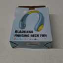 Kids Neck Fan, Portable Bladeless Fans for Kid 4-14Y Girls & Boys, 2600mAh USB Personal Mini Cooling Fan for Travel/Camping/Study, 4 Speeds, Lightweight, Compact, Perfect Summer Gifts for Kids (Black)