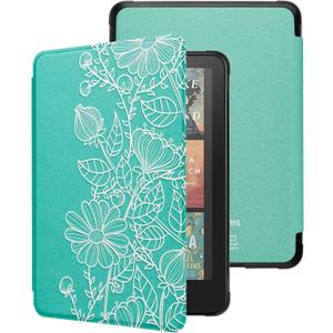 WALNEW Case for 7-inch Kindle Paperwhite 12th Gen 2024 and Colorsoft Signature Edition, Premium PU Leather Protective Cover for Kindle Paperwhite, Auto Wake/Sleep (MANTUOLUOHUA)