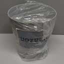 UUJOLY Plastic Small Trash Can Wastebasket, Garbage Container Basket for Bathrooms, Laundry Room, Kitchens, Offices, Kids Rooms, Dorms, (Grey, 1.8 Gallon)