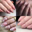 600Pcs Almond Soft Gel Nail Tips, Almond Short Nails, 12 Sizes Half Matte Full Cover Acrylic Fake Nails Clear False Nail Extension for Beginner and Professional Home Salon DIY