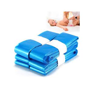 Nappy Disposal Bags, 10PCS Blue Nappy Bin Refills Diaper Pail Refill Bags Scented Nappy Bags, Nappy Bin Bags Refill Compatible with Angelcare and Tommee Tippee Nappy Disposal System