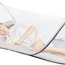 78.7 x 31.5 x 23.6 Inch Large Pop Up Mosquito Net, Collapsible Portable Mosquito Tent, Suitable for Adult Baby Bedroom, Outdoor Camping Use (White)
