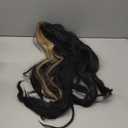 MITIMES 13x6 Glueless Skunk Stripe Straight Wig Black And White Highlight Lace Front Wig Pre-Plucked Yaki Synthetic Grey HD Lace Front Wig 32inch