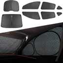 8PCS Upgraded for Tesla Model Y Juniper Window Shade Covers Thicker 5-Layer Material Sun Darker Windshield Sunshade Side Window Privacy Shade for Tesla Model Y Juniper Accessories 2026 2025