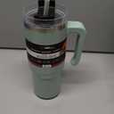 30oz Stainless Steel Tumbler Double Wall Vacuum Insulated Water Bottle With Handle And 2 in 1 Straw Lid (Sage)