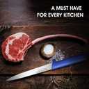 DRAGON RIOT Premium Fish Fillet Knife 8 inch Boning Knife for Meat Cutting Stainless Fish Fillet Turkey Carving Knife