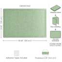 Fluxynara Felt Bulletin Board, 35.4"x23.6", Christmas Tree Green