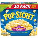 Pop Secret Microwave Popcorn, Movie Theater Butter Flavor, 3 Oz Sharing Bags, 30 Ct (EXP 03/21/27)